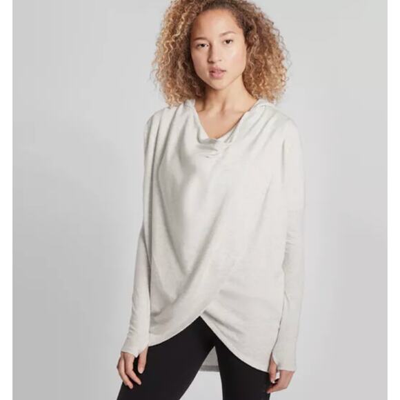 Athleta Tops - ATHLETA Purana Wrap Sweatshirt in Grey Heather 486073 // XS